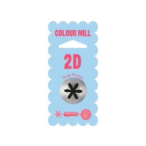 Colour Mill 2D Drop Flower Piping Tip Cake Decorating Nozzles