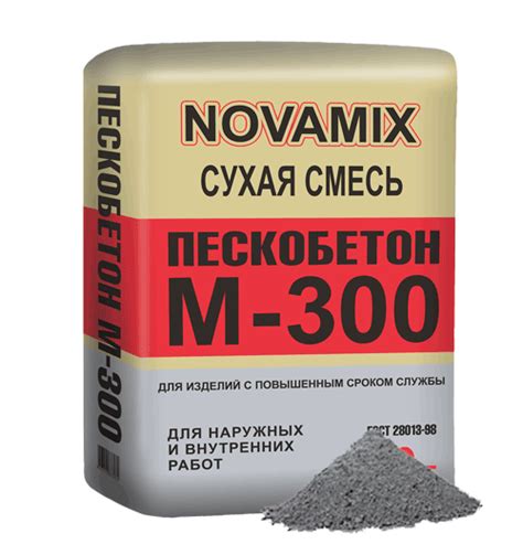 Пескобетон НОВАМИКС М-300 (40кг) в поддоне 49шт – azbukastroy