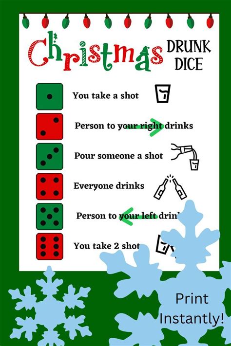 Christmas Drunk Dice Game