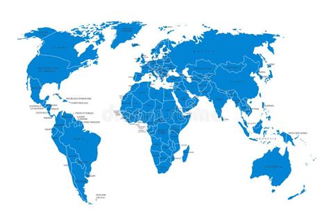 Polityczna Mapa Wiat Ilustracja Wektor Ilustracja Z O Onej Z Arte