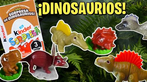 Nuevas Figuras De Dinosaurios En Los Huevitos Kinder Sorpresa Youtube