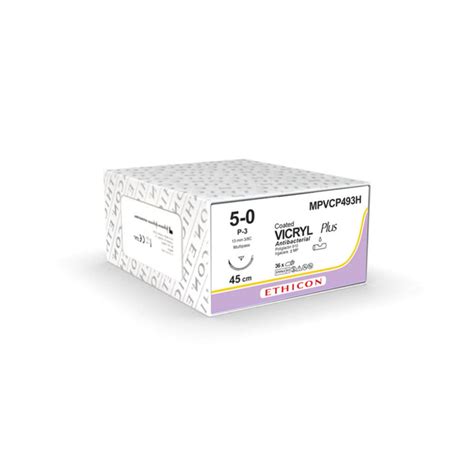 Fil de suture résorbable incolore Ethicon Vicryl Plus