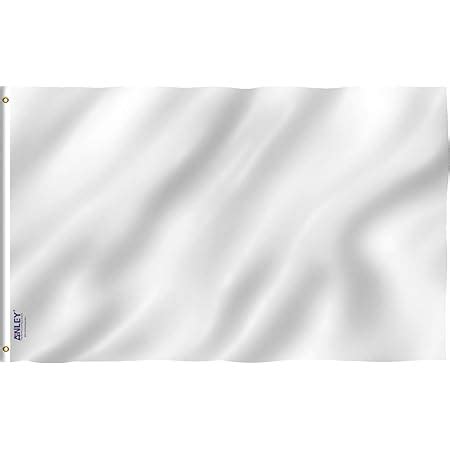 Anley Fly Breeze 3x5 Fuß Solid White Flag Lebendige Farbe und UV