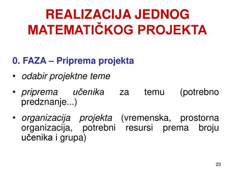 Projektna Nastava Matematike Ppt