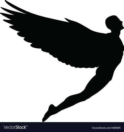 Flying man Royalty Free Vector Image - VectorStock