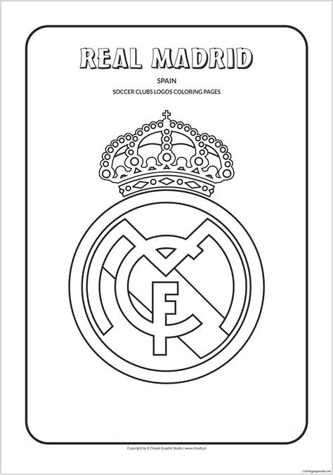 Dibujo De Real Madrid Para Colorear Dibujos Para Colorear Imprimir Gratis