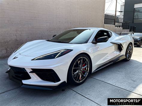 Chevrolet Corvette C Stingray White Forgeline Flow Formed F Wheel