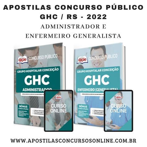 Apostilas Preparatórias Concurso Grupo Hospitalar Conceição do Estado