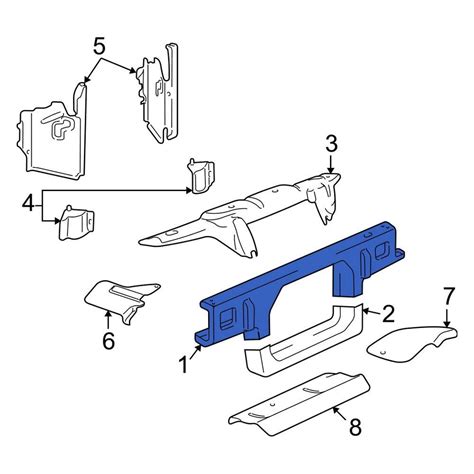 Lincoln OE 5W1Z16138A Front Radiator Support Panel