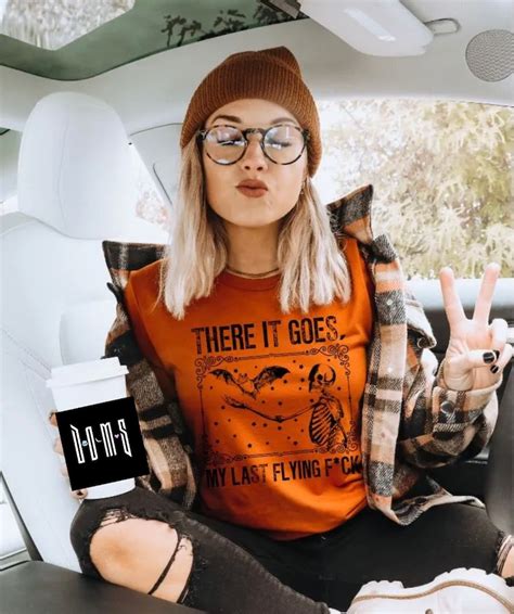 There It Goes My Last Flying Fuck Bat Shirt Skeleton Shirt Etsy