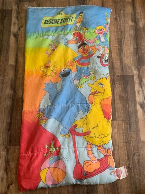 Vintage 1980s Sesame Street Kids Sleeping Bag Etsy