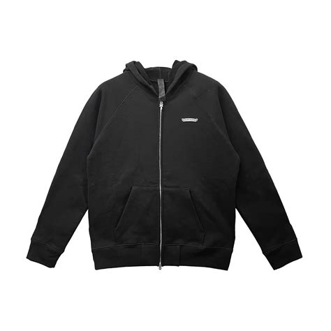 Chrome Hearts Chrome Hearts Triple Cross Script Logo Zip Up Hoodie