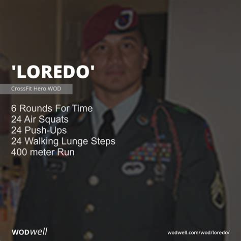 Loredo Workout Crossfit Hero Wod Wodwell