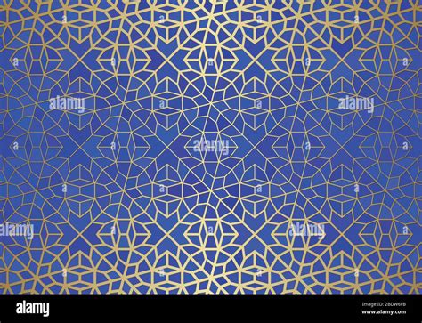 Abstract Background With Islamic Ornament Arabic Geometric Texture