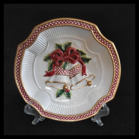 Fitz And Floyd Porcelain Plate Or Wall Decor Holiday Or Christmas Bells Christmas Dinnerware