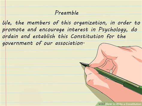 How To Write A Constitution 12 Steps With Pictures Wikihow