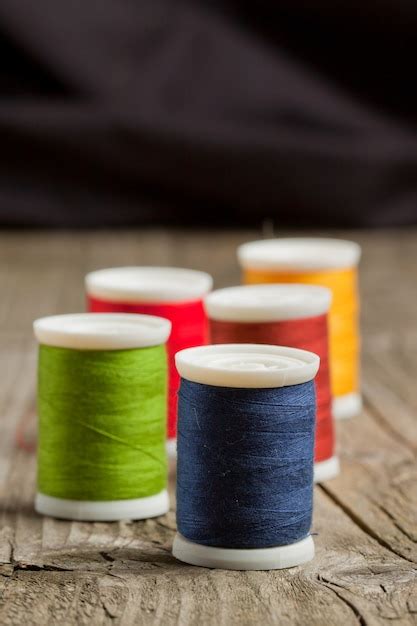 Premium Photo Spools Of Colorful Threads