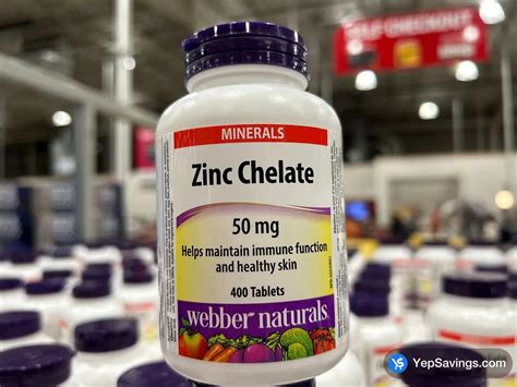 Webber Naturals Zinc Chelate Mg Capsules At Costco South Saskatoon