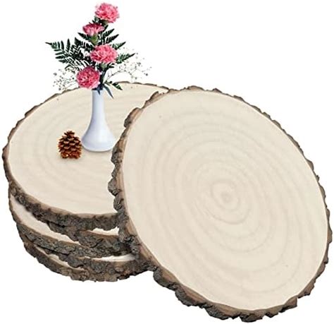 Amazon Wood Rounds 4 Pcs 10 12 Inch Large Wood Slices For