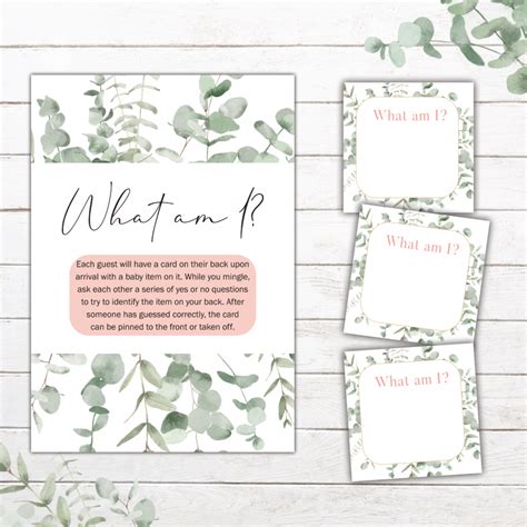 Greenery 1 Girl Baby Shower Stationery Trou Idees