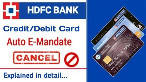 Cancel Auto E Mandate In HDFC Bank Stop Free Subscriptions Recurring