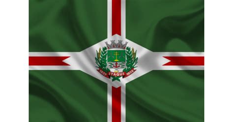 Bandeira Oficial Do Município De Itaquí Ecco Bandeiras