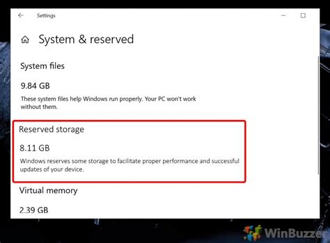 How To Enable Or Disable Windows 10 Reserved Storage