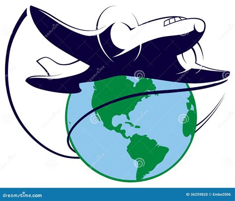 Logo Di Viaggio Intorno Al Mondo Illustrazione Vettoriale ...