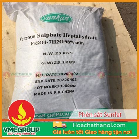 Ferrous Sulfate Heptahydrate Feso47h2o Hcvmnet HÓa ChẤt ViỆt MỸ