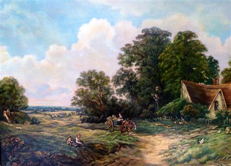 Pastoral Beauty 24x 30 Oil On Canvas Copy Of 19th Century Painting