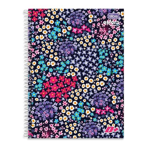 Caderno Espiral Universit Rio D Feminino Mat Ria Folhas Tilibra