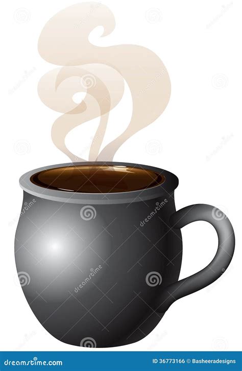 Hot Coffee Hot Chocolate Stock Vector Illustration Of Cocoa