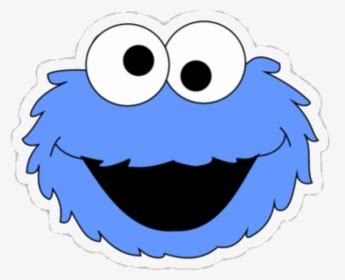 Cookie Monster Clipart Logo Sticker De Plaza Sesamo - Cookie Monster ...