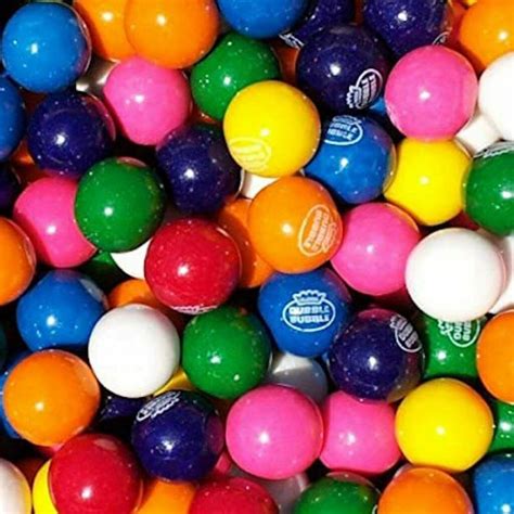 1 INCH GUMBALLS, 3 LBS, ASSORTED BUBBLE GUM 1', GENUINE DUBBLE BUBBLE, BULK PACK, 1 INCH (24 MM ...