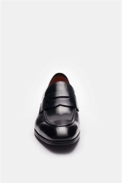 Santoni Penny Loafers Black Braun Hamburg