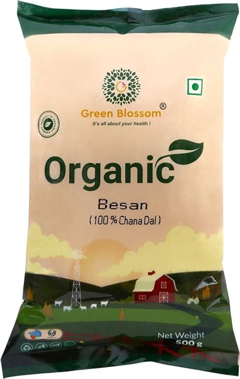 Green Blossom Organic Besan Pure Sure Organic Gram Flour Organic