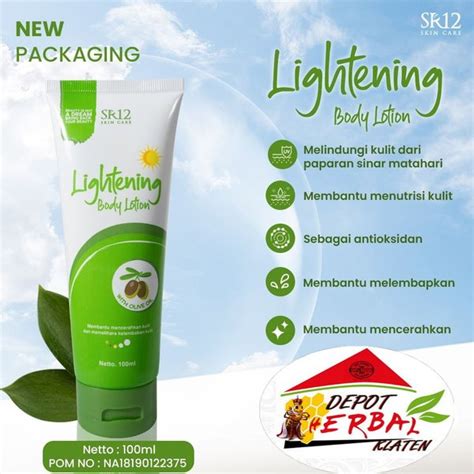 Jual Lightening Body Lotion SR12 Herbal Skincare Kosmetik Di Lapak