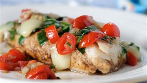 Oven Baked Cod With Tomatoes and Spinach - Holliston Superette