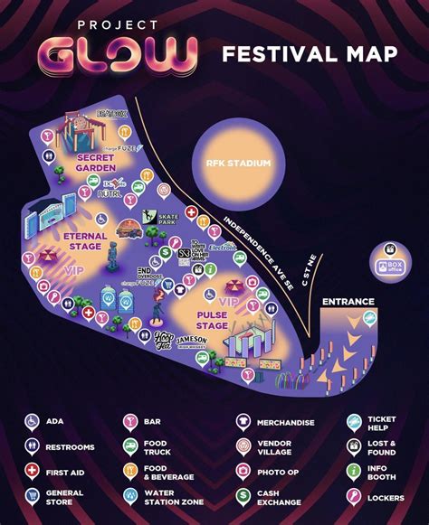 Maps for Project Glow 2023 : r/projectglowfest