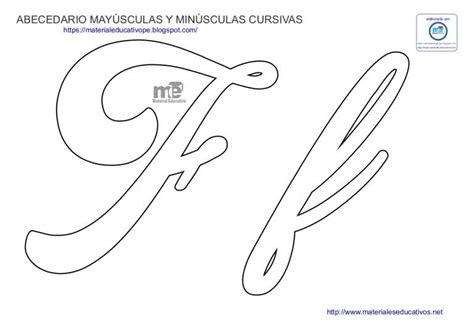 Moldes De Letras Cursivas May Sculas Y Min Sculas En Pdf Moldes De