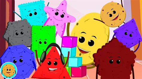 Ten Little Shapes, Preschool Songs and Numbers Rhymes for Kids - YouTube