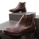 Bota Masculina Faway Chelsea Bull Caf Faway Handmade Shoes