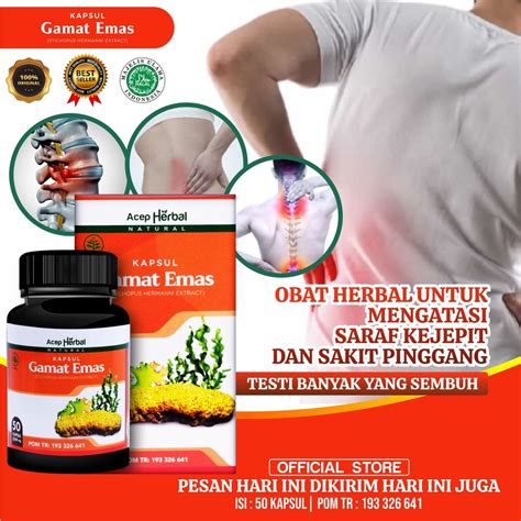 Jual Obat Saraf Kejepit Syaraf Kejepit Sakit Pinggang Punggung Nyeri