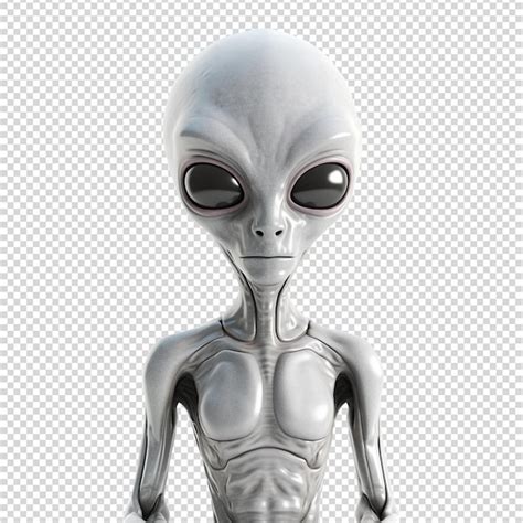 Premium Psd 3d Render Alien On Transparent Background