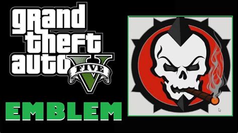 Grand Theft Auto 5 Gta 5 Skull Emblem Tutorial Youtube