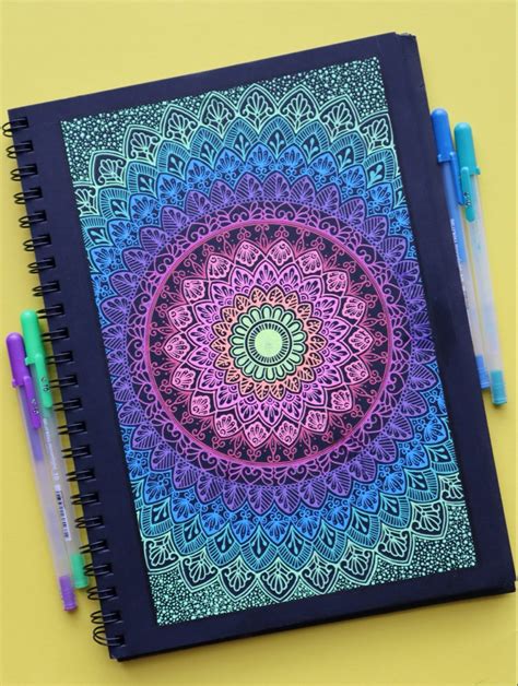 Gelly Roll Mandala Mandala Art Therapy Gel Pen Art Mandala Art