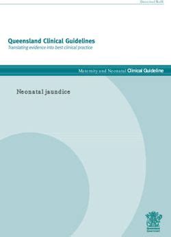 Neonatal Jaundice Maternity And Neonatal Clinical Guideline