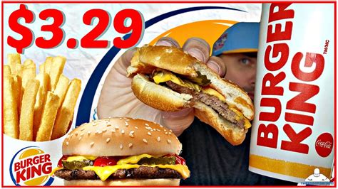 Burger King® 3 29 Two Cheeseburger Meal Deal Theendorsement Youtube