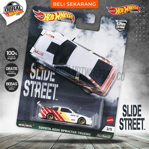 Jual Hot Wheels Slide Street Toyota Ae Sprinter Trueno Shopee Indonesia