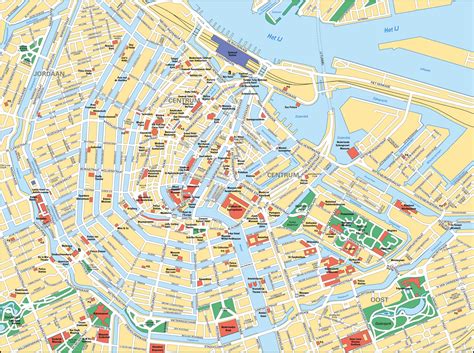 Mappe E Percorsi Dettagliati Di Amsterdam